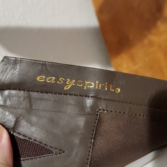 NEW EasySpirit brown ladies leather boots sz 7 CLOSET CLOSING - Picture 4 of 9